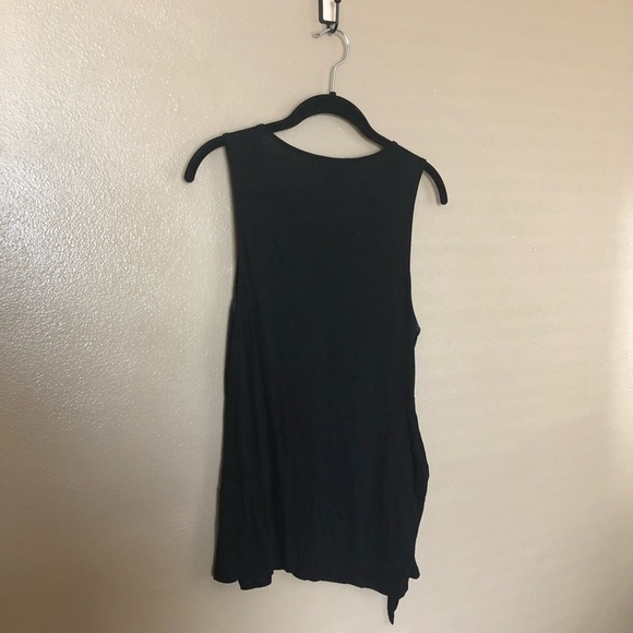 Trouvé Black Side Tie Tank Top Size M - Picture 7 of 8